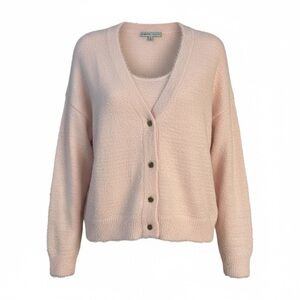 Absolutely Famous Blush Cardigan Sweater
